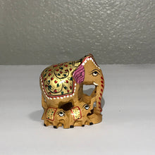 Hand painted wooden festive elephant
