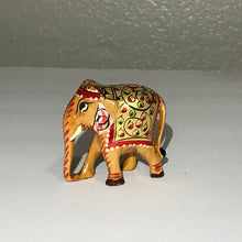 Hand painted wooden festive elephant